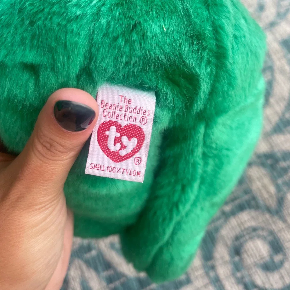 The Beanie Buddy ERIN Green Bear Shamrock St. Patrick's‎ Day 1998 - Size 14